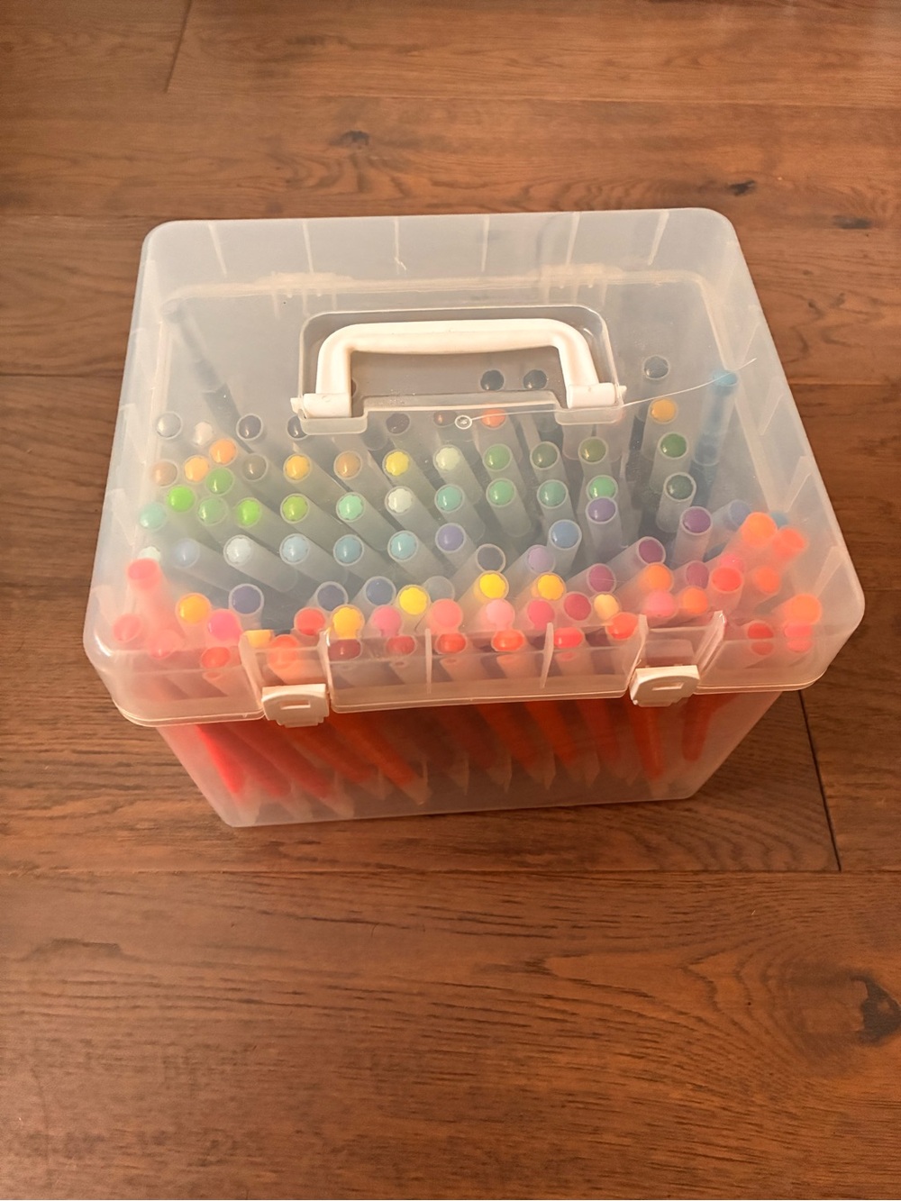 100 Watercolor Markers Dual Tipped Marker and Fine Hook Line Pen Storage Box